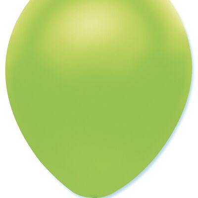 Ballons en latex de couleur unie nacrés vert citron