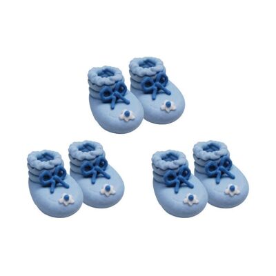 Bootees Sugarcraft Toppers Blue