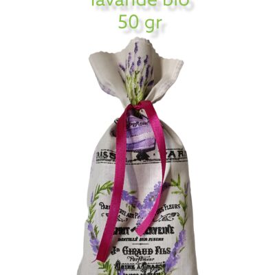 Ballotin of organic lavender 50 gr.