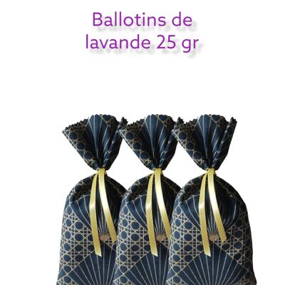 Charge von 3 Ballotins Lavendel 25 g.
