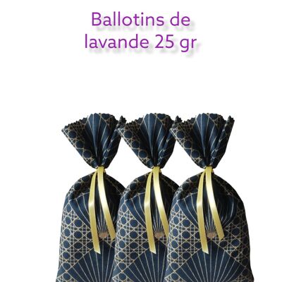 lot de 3 Ballotins de Lavande 25 g.