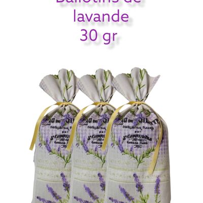 Charge von 3 Ballotins Lavendel 30 g