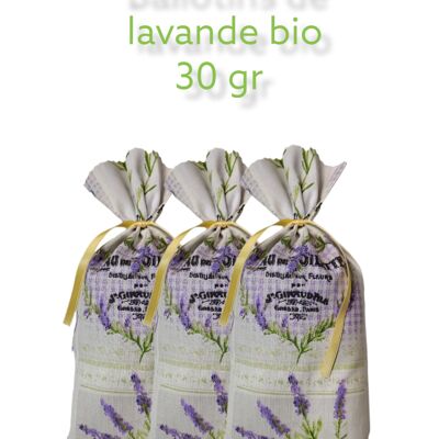 Ballotins of Organic Lavender 3 * 30 g