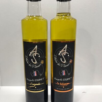 Gourmet-Vinaigrette gemischt Original und Balsamico