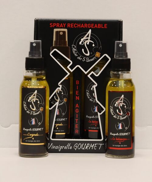 The Gourmet vinaigrette the duo of spray the Original and the Balsamic