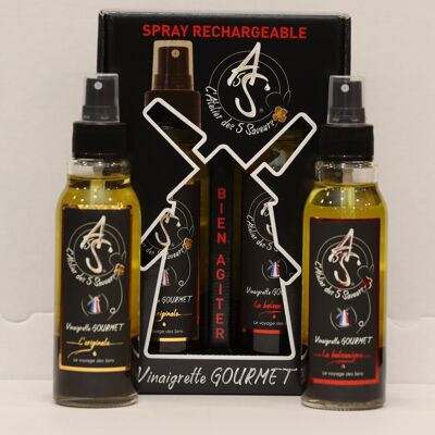 Die Gourmet-Vinaigrette das Spray-Duo Original und Balsamico