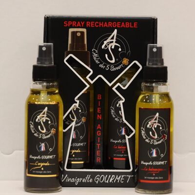 The Gourmet vinaigrette the duo of spray the Original and the Balsamic