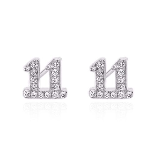 Laila 11:11 Stud Earrings | 925 Sterling Silver