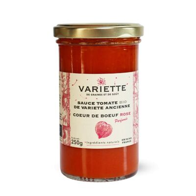 Sauce tomate de variété ancienne CŒUR DE BŒUF ROSE - BIO