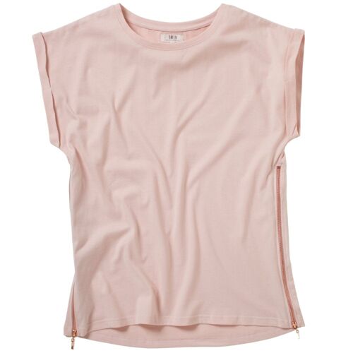 Ulla Side Zip T-shirt - Blush