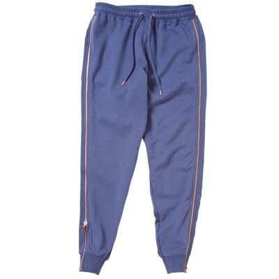 Pantaloni Lukas con zip laterale - Inchiostro