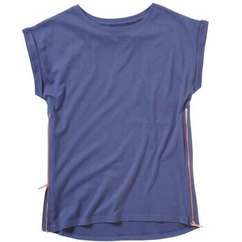 T-shirt Ulla Side Zip - Encre 1