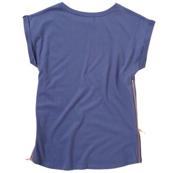 T-shirt Ulla Side Zip - Encre 2