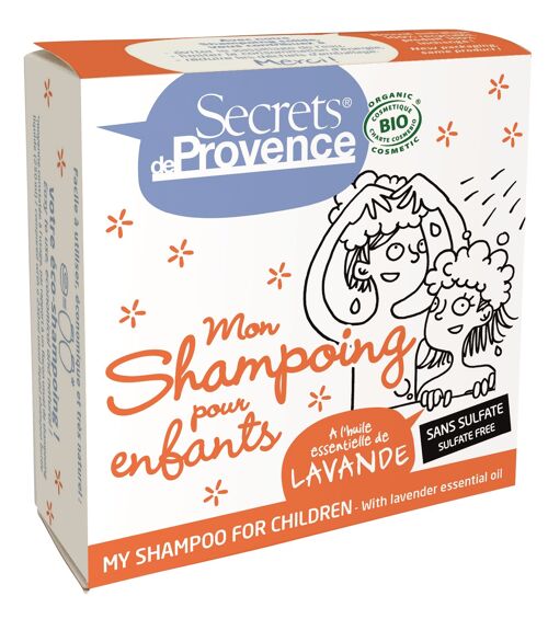 Secrets de provence bio shampoing solide enfants