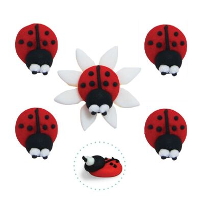 Ladybug Sugarcraft Toppers