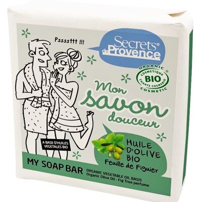 Certified organic soap with organic Olive Oil / Fig Tree fragrance - paper