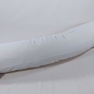 150 x 35 cm cuscino per traversina laterale gusci di farro con gomma, twill organico, art. 0154221