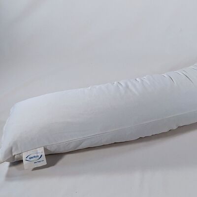 150 x 35 cm side sleeper pillow spelled husks with rubber, organic twill, item 0154221