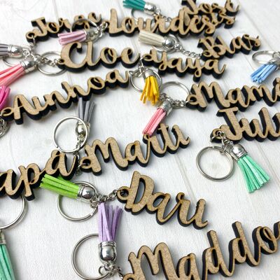 Keychain with own name or word