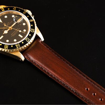 PATINA LEATHER BRACELET Brown