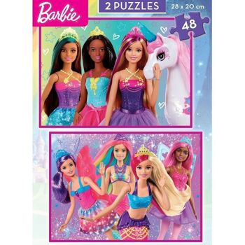Barbie Double Puzzle 2x48 2