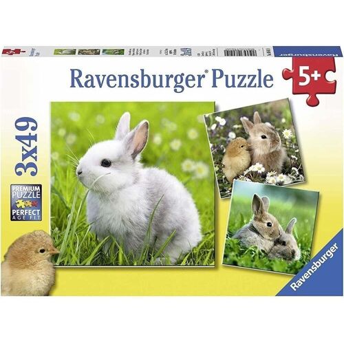 Puzzle triple Conejitos 3x49 piezas