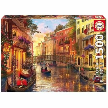 Puzzle Educa 1500 pièces Coucher de soleil Venise