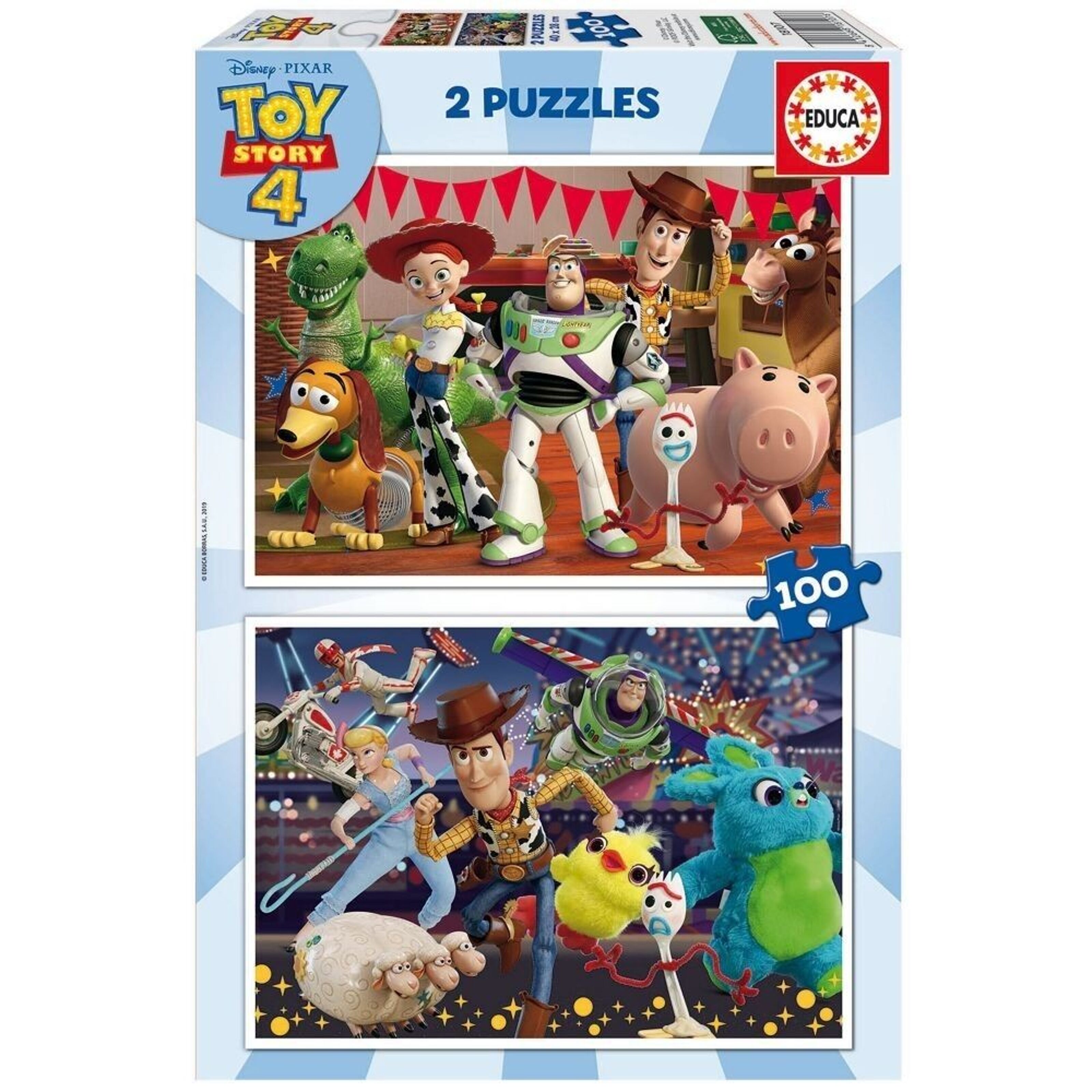 Puzzle 2x100 Disney Princess, 100 pieces