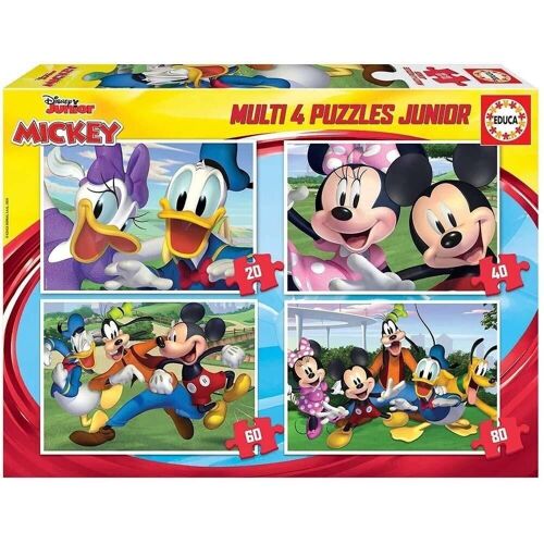 Mickey Multi 4 Puzzle - 20-80 piezas