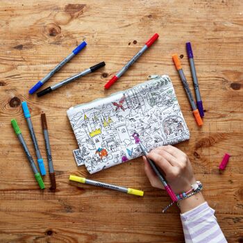 Color In Fairytale Trousse à crayons Cadeau durable pour enfants 3