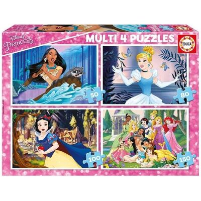 Princesas Disney Multi 4 puzzles