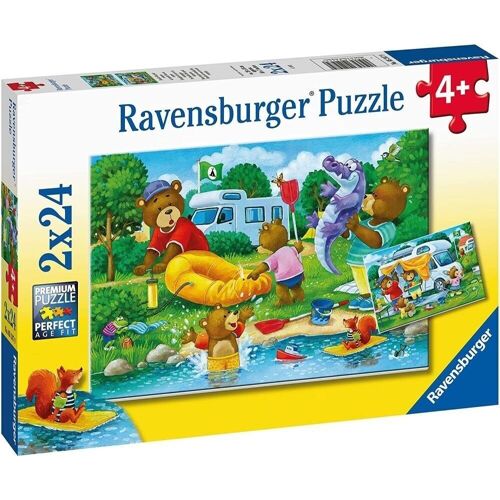 Puzzle Doble Familia Osos 2x24 piezas