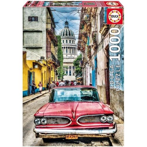 Puzzle Educa 1000 piezas Coche la Habana