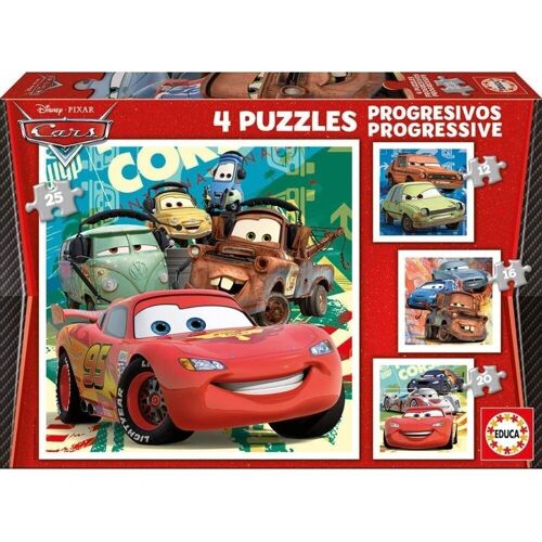 Cars puzzles Progresivos 12-16-20-25