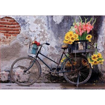 Puzzle Educa 500 pièces Vélo avec fleurs 2