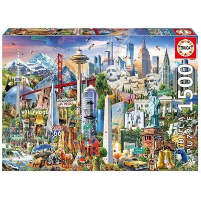 Puzzle Educa 1500 piezas Simbolo América