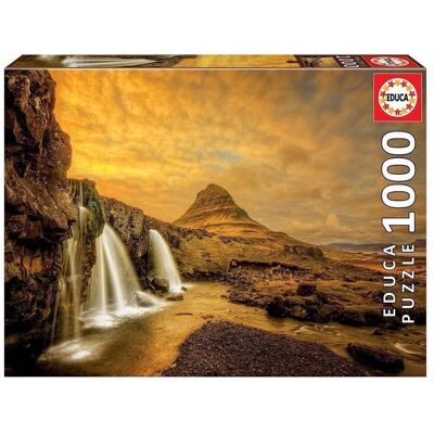 Puzzle Educa 1000 piezas Cascada Islandia