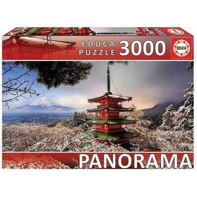 Puzzle Educa 3000 Panorama Monte Fuji