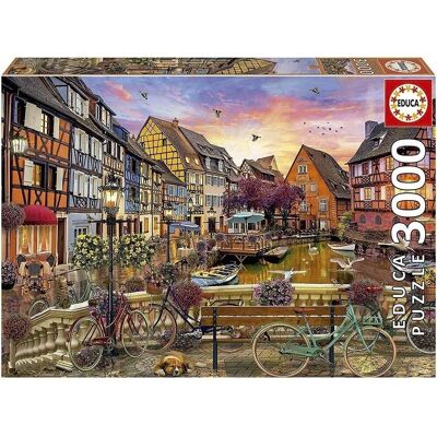 Puzzle Educa 3000 piezas Colmar-Francia