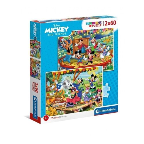 Mickey Puzzle Doble 2x60 piezas