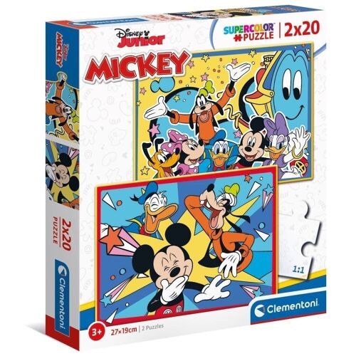 Mickey Puzzle doble 2x20 piezas 2