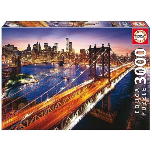 Puzzle Educa 3000 piezas Manhattan atardece