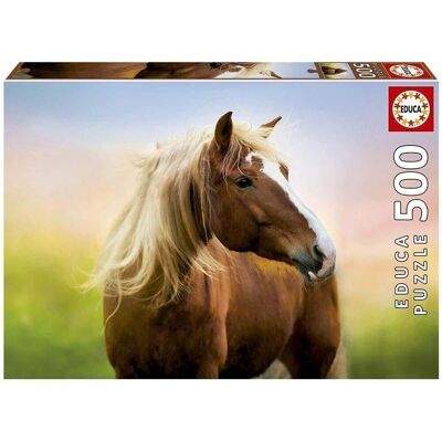 Puzzle Educa 500 piezas Caballo amanecer