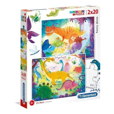 Puzzle doble 2x20 Dionosaurios