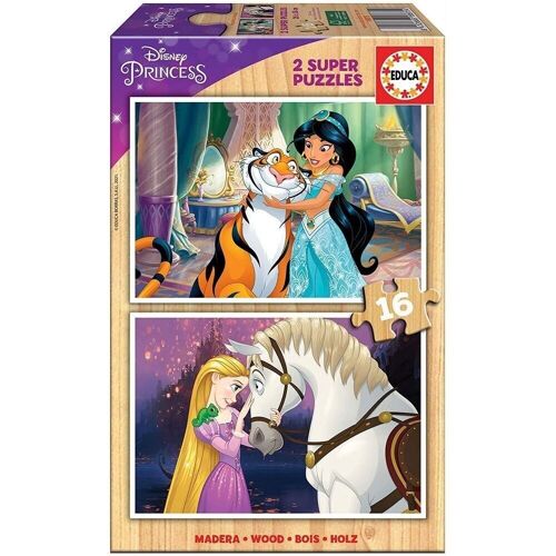 Princesas Disney Puzzle madera 2x16