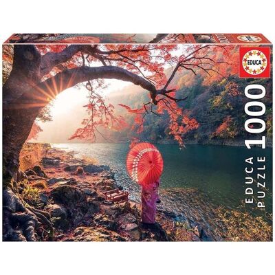 Puzzle Educa 1000 piezas Amanecer río Japón