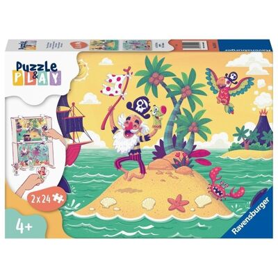 Puzzle Escenario Pirata 2x24