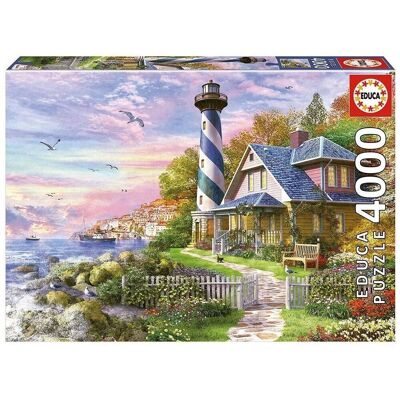 Puzzle Educa 4000 piezas Faro en Rock Bay