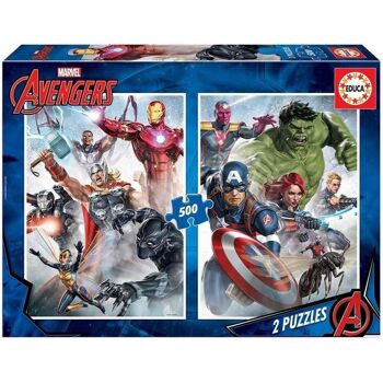 Double puzzle Marvel 2x500 pièces 1