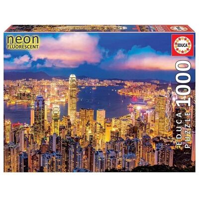 Puzzle Educa Neón 1000 piezas Hong Kong